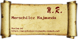 Merschilcz Rajmunda névjegykártya